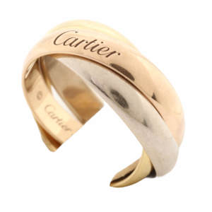 Cartier This Parisian brand is one of the most prestigious jewellery and watchmaking house in the world. Some of its more popular designs are the Love bracelets, Juste un Clou and the Trinity ring.